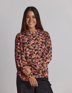 Bowery Blouse - Triangle Blocks
