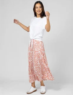 Brigette Skirt - Blush Squiggle