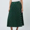 Brigette Skirt - Navy and Green