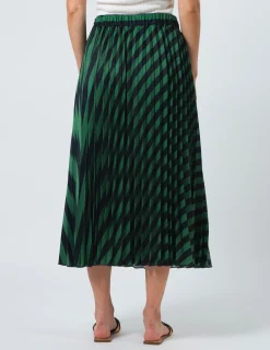 Brigette Skirt - Navy and Green