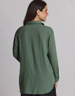 Broadway Blouse - Evergreen