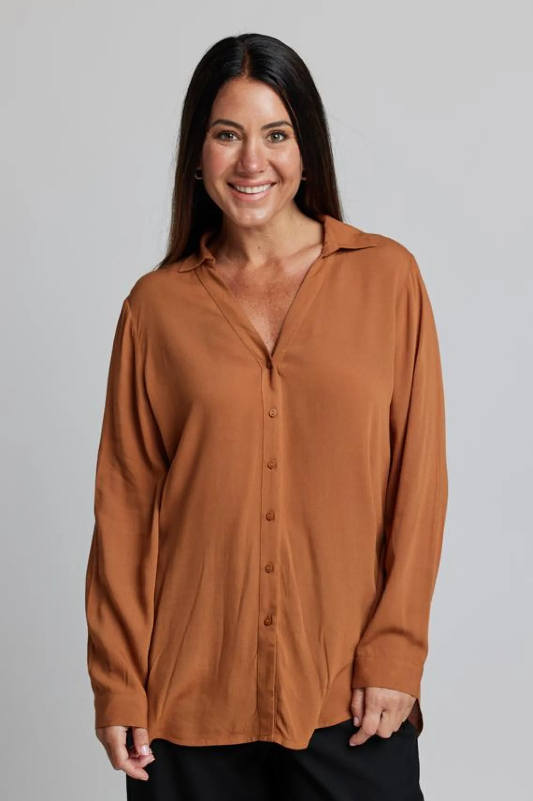 Broadway Blouse - Peacan