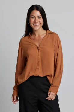 Broadway Blouse - Peacan