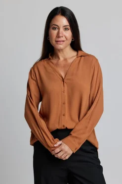 Broadway Blouse - Peacan