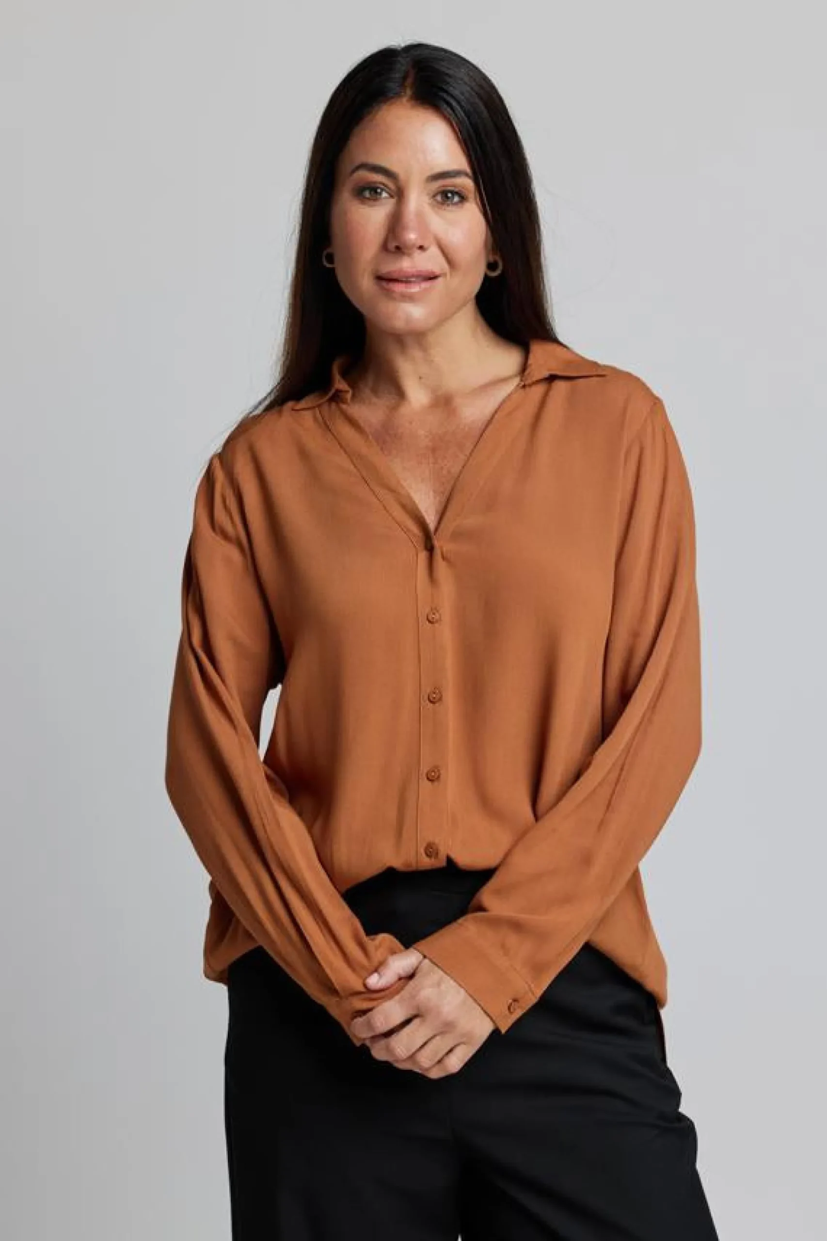 Broadway Blouse - Peacan