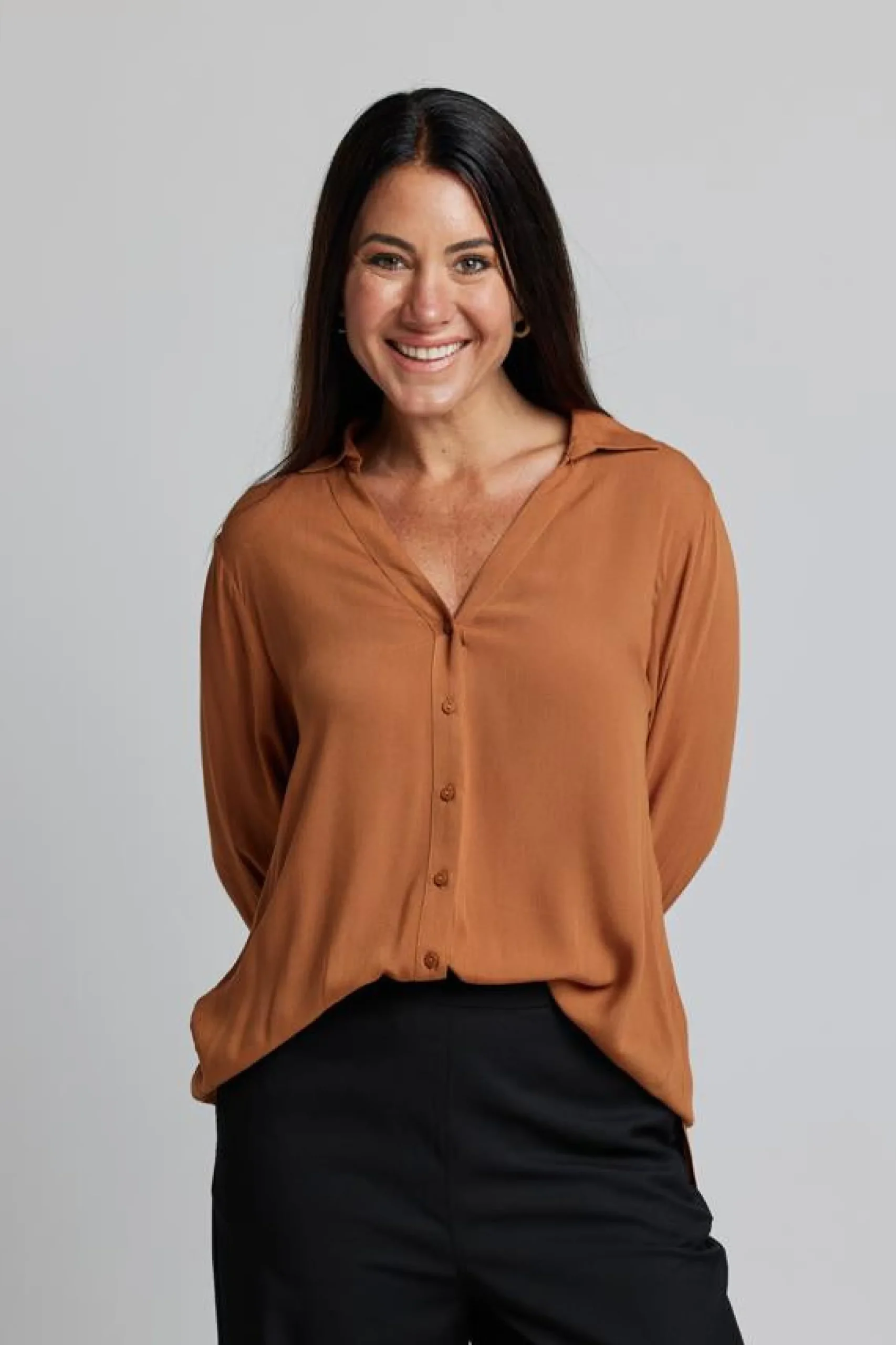 Broadway Blouse - Peacan