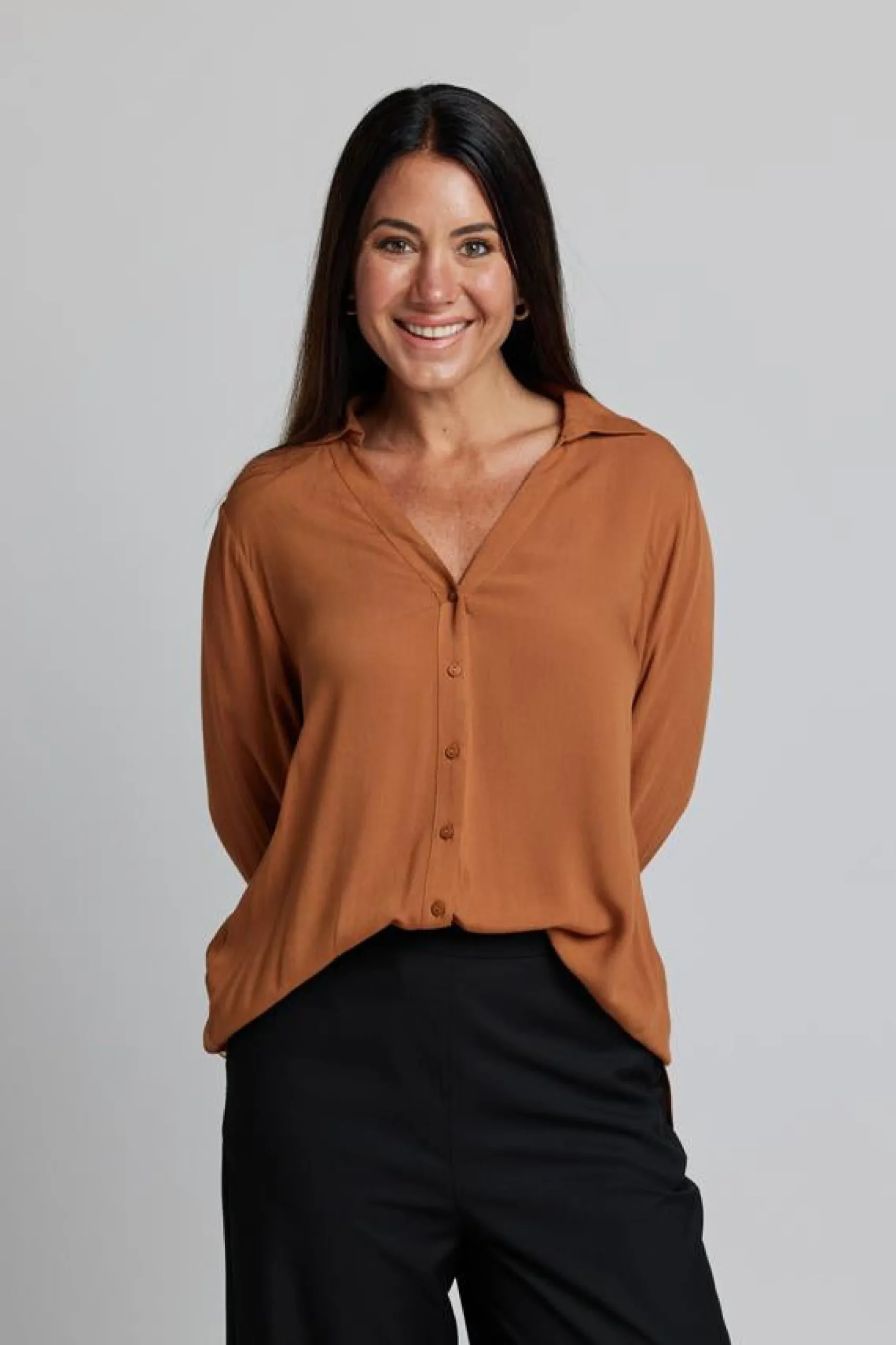 Broadway Blouse - Peacan