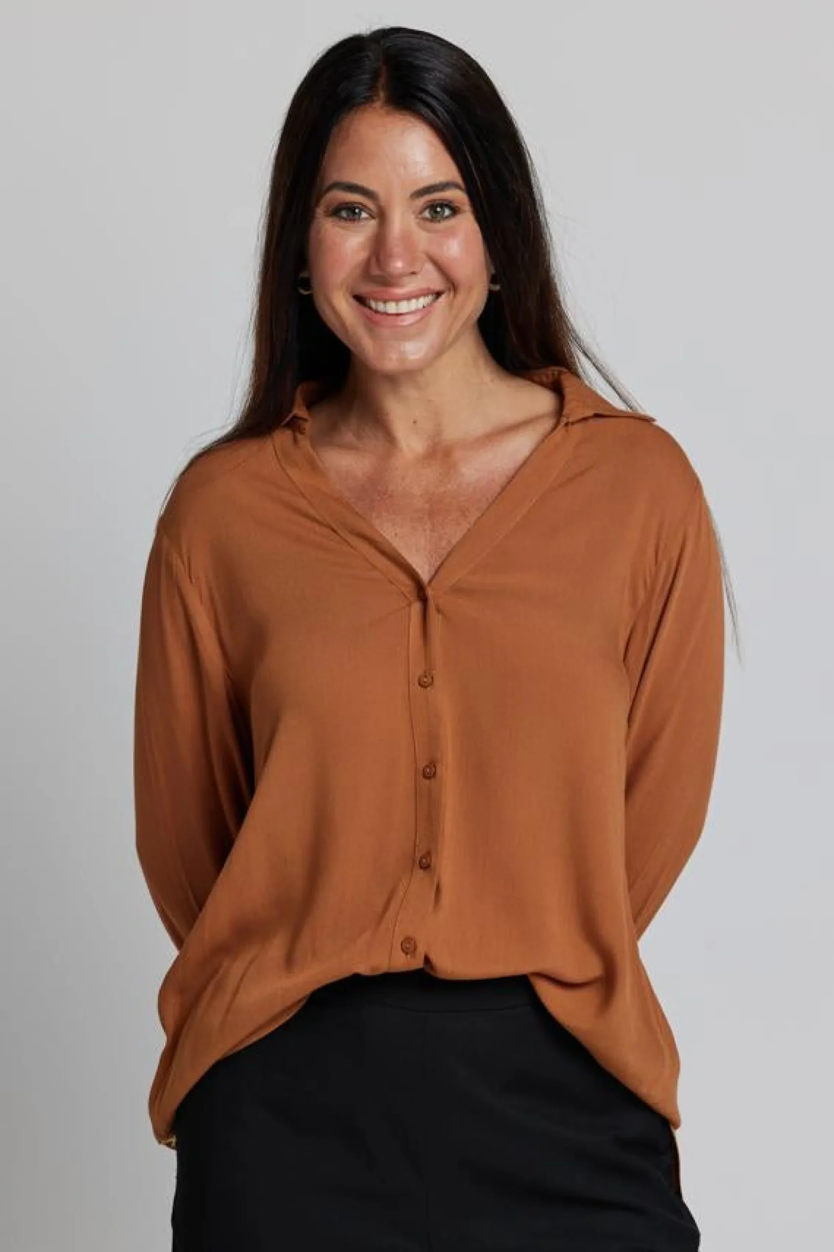 Broadway Blouse - Peacan