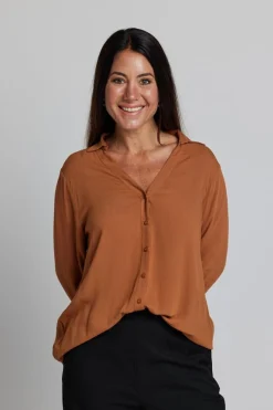 Broadway Blouse - Peacan