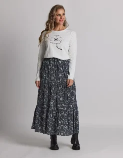 Bryant Skirt - Spiral Floral