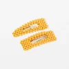 Bubble Hair Clips - Mustard