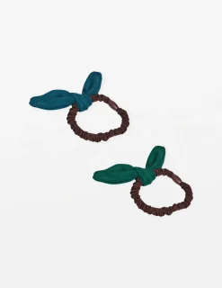 Bunny Scrunchie - Green/Teal