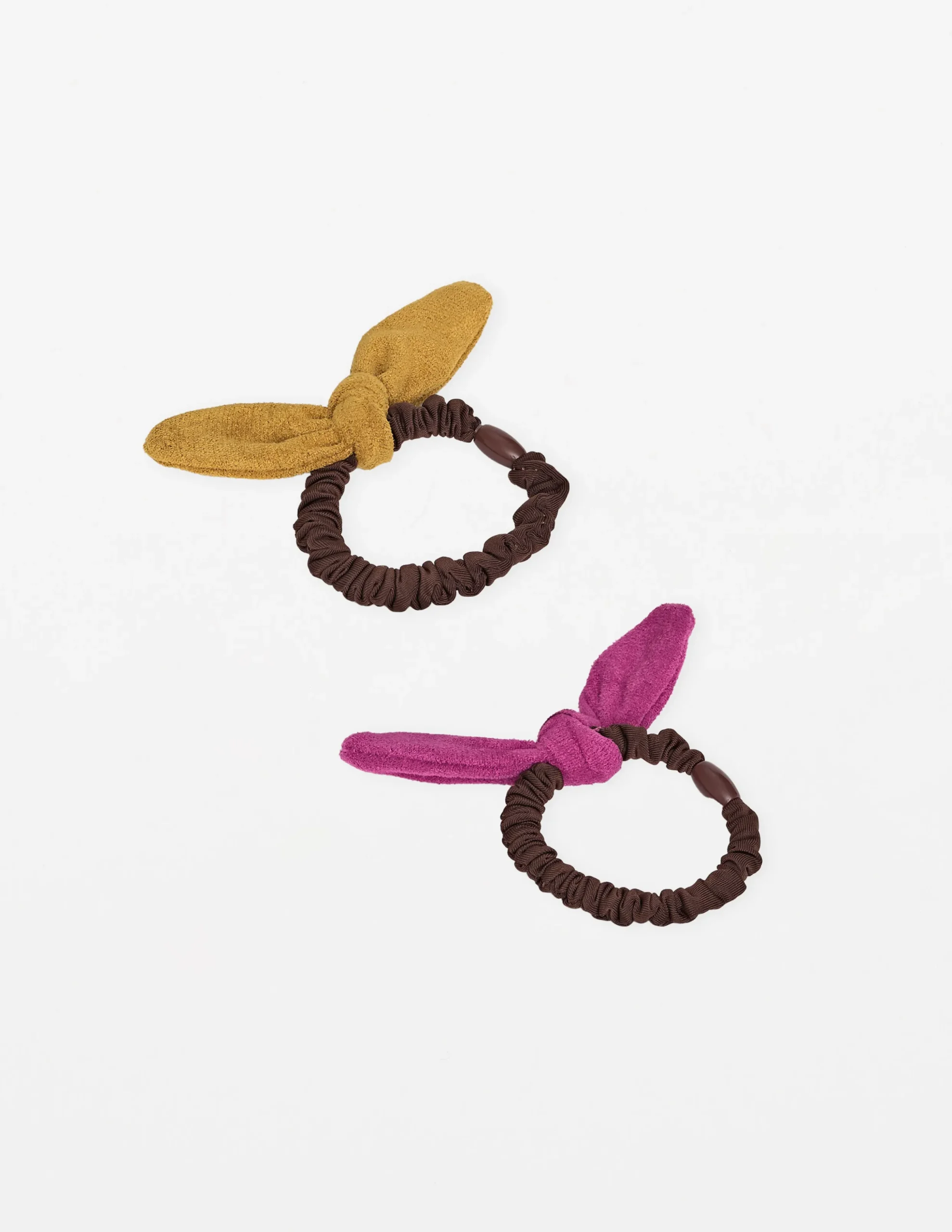 Bunny Scrunchie - Mustard/Pink