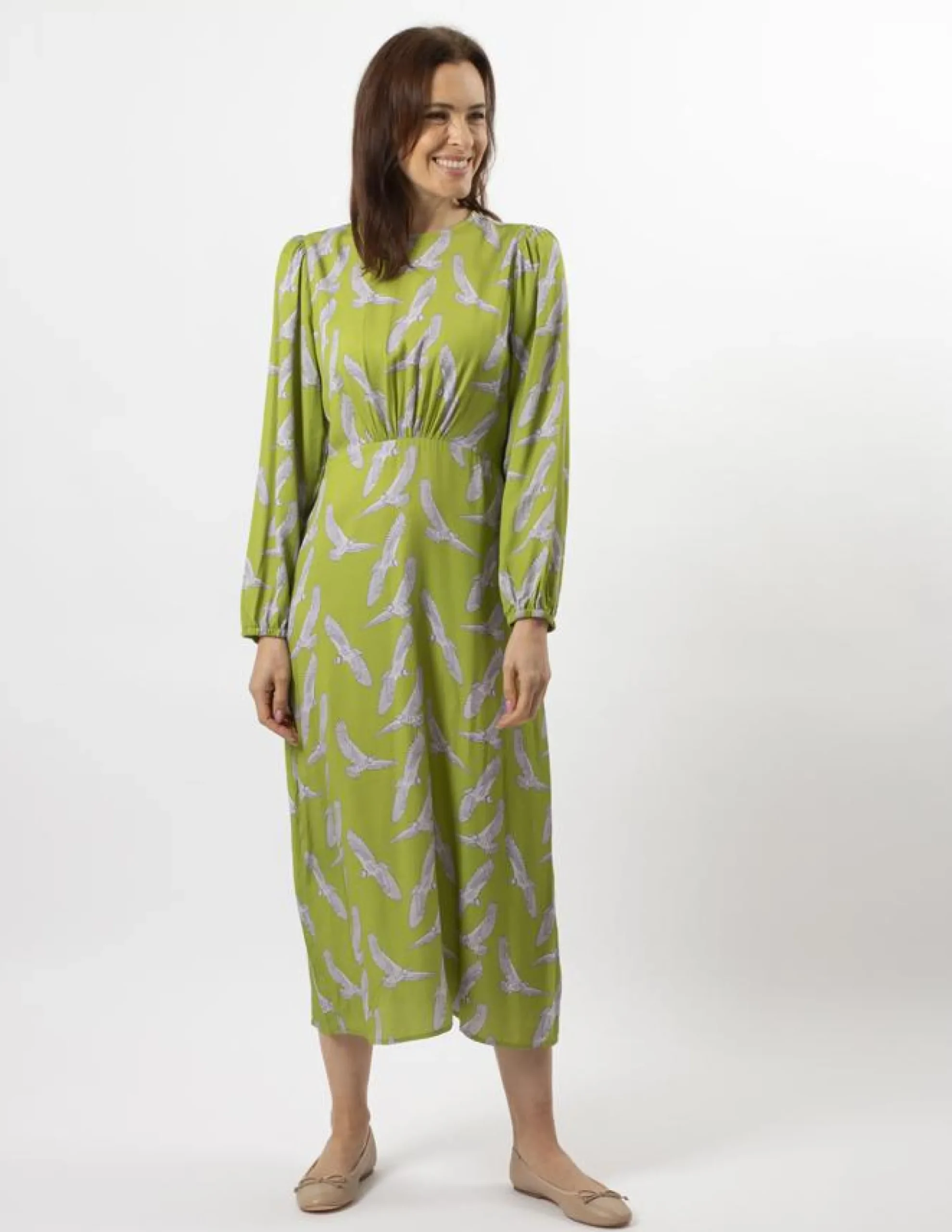 Caitlin Dress - Fly High Pickle