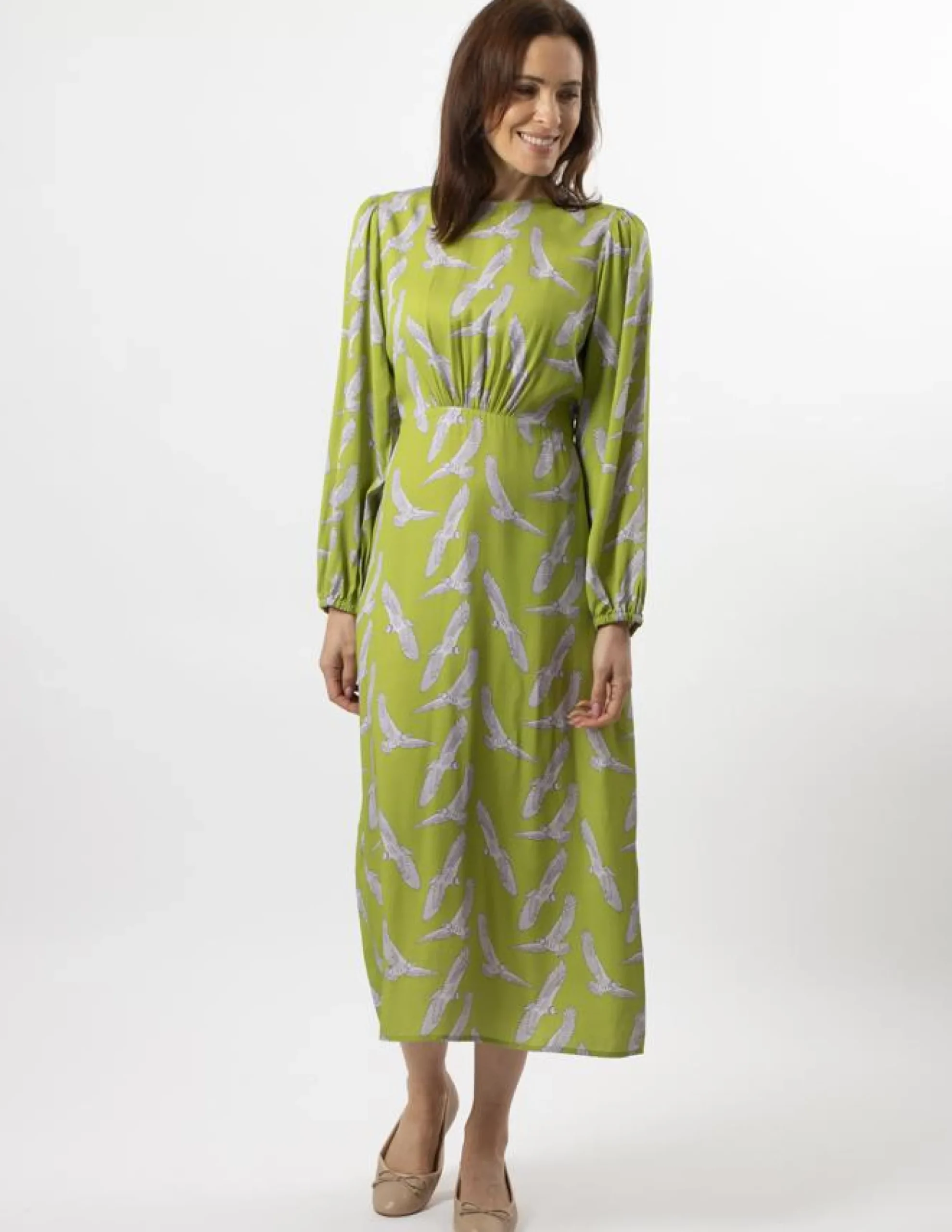 Caitlin Dress - Fly High Pickle