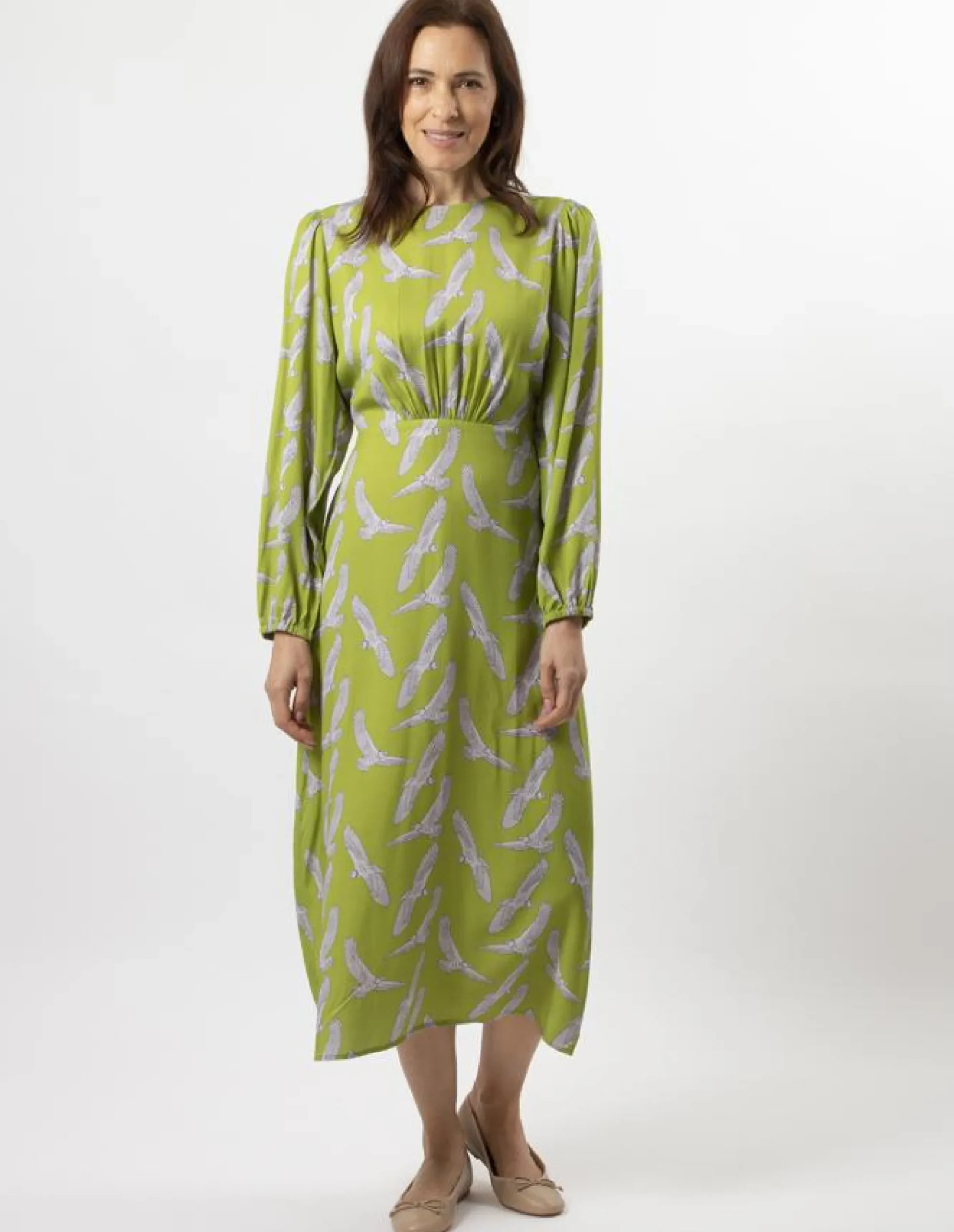 Caitlin Dress - Fly High Pickle
