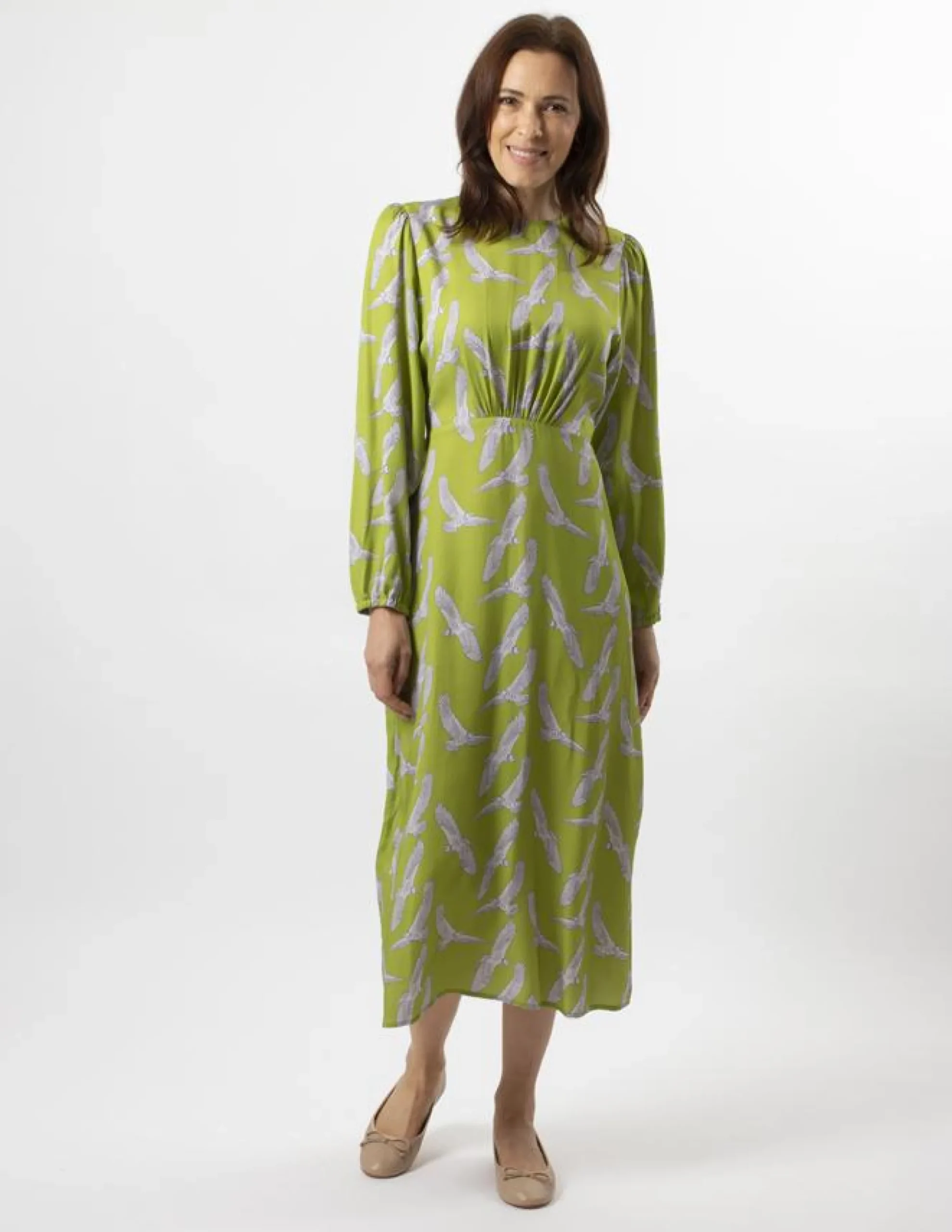 Caitlin Dress - Fly High Pickle