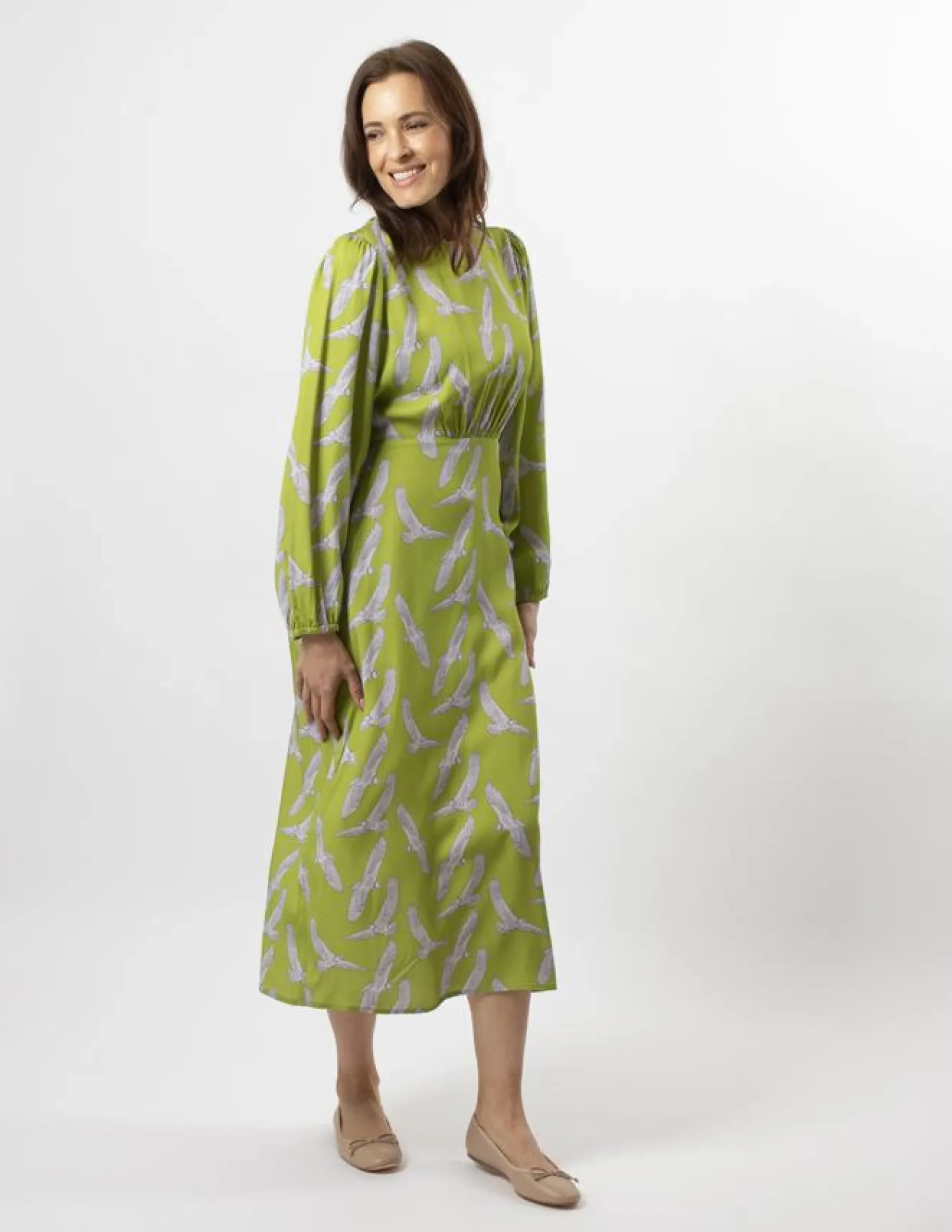 Caitlin Dress - Fly High Pickle
