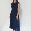 Calia Dress - Indigo