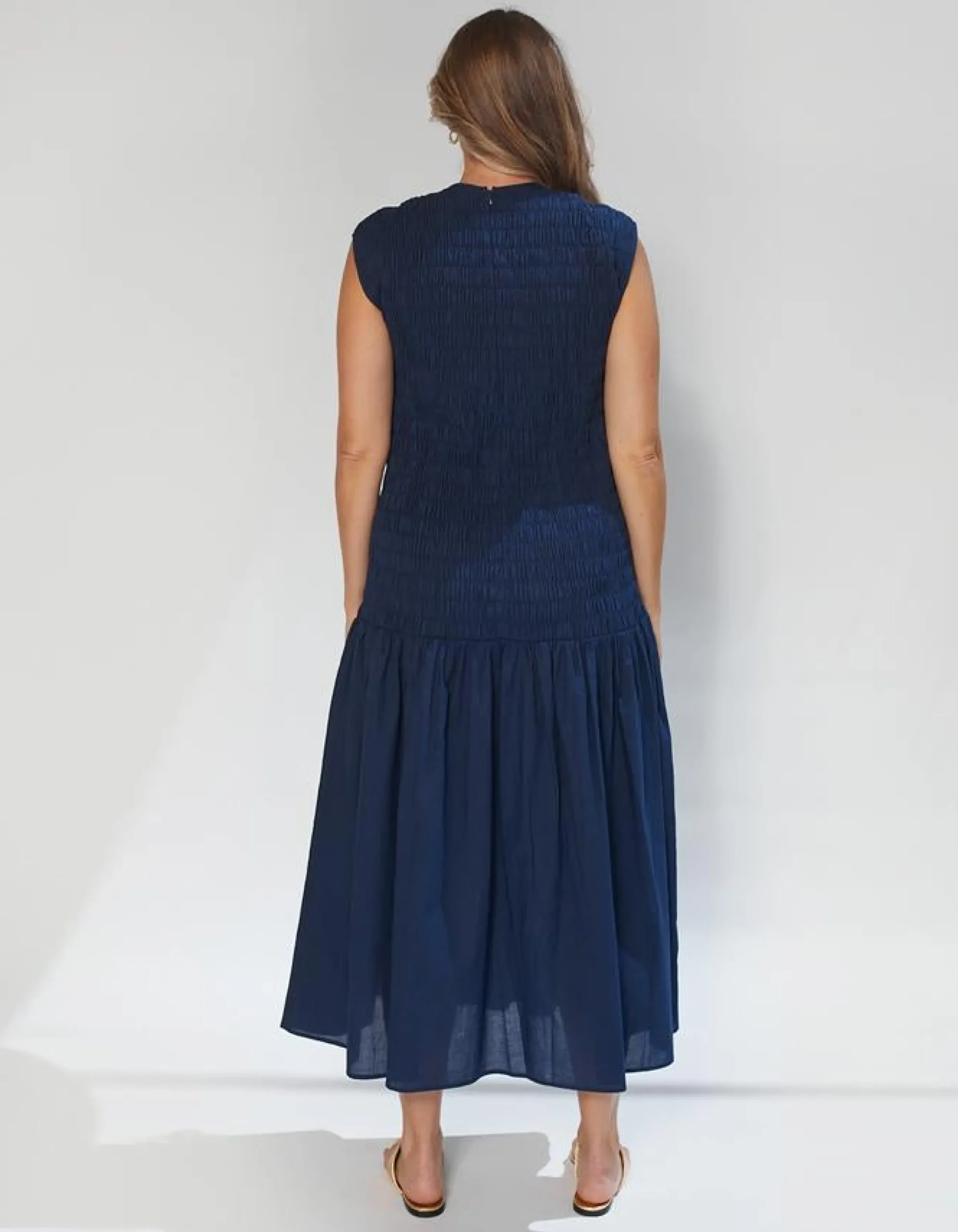 Calia Dress - Indigo