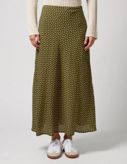 Callista Skirt - Olive Mosaic