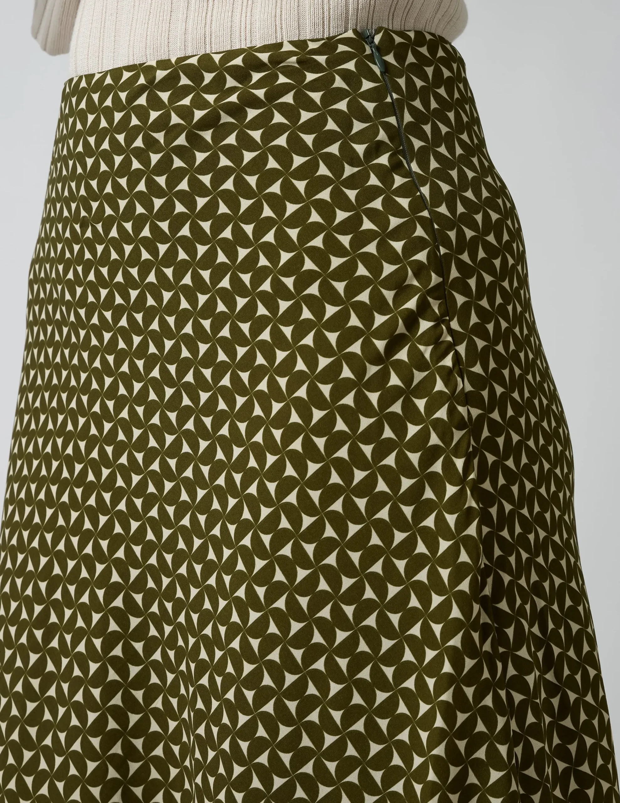 Callista Skirt - Olive Mosaic