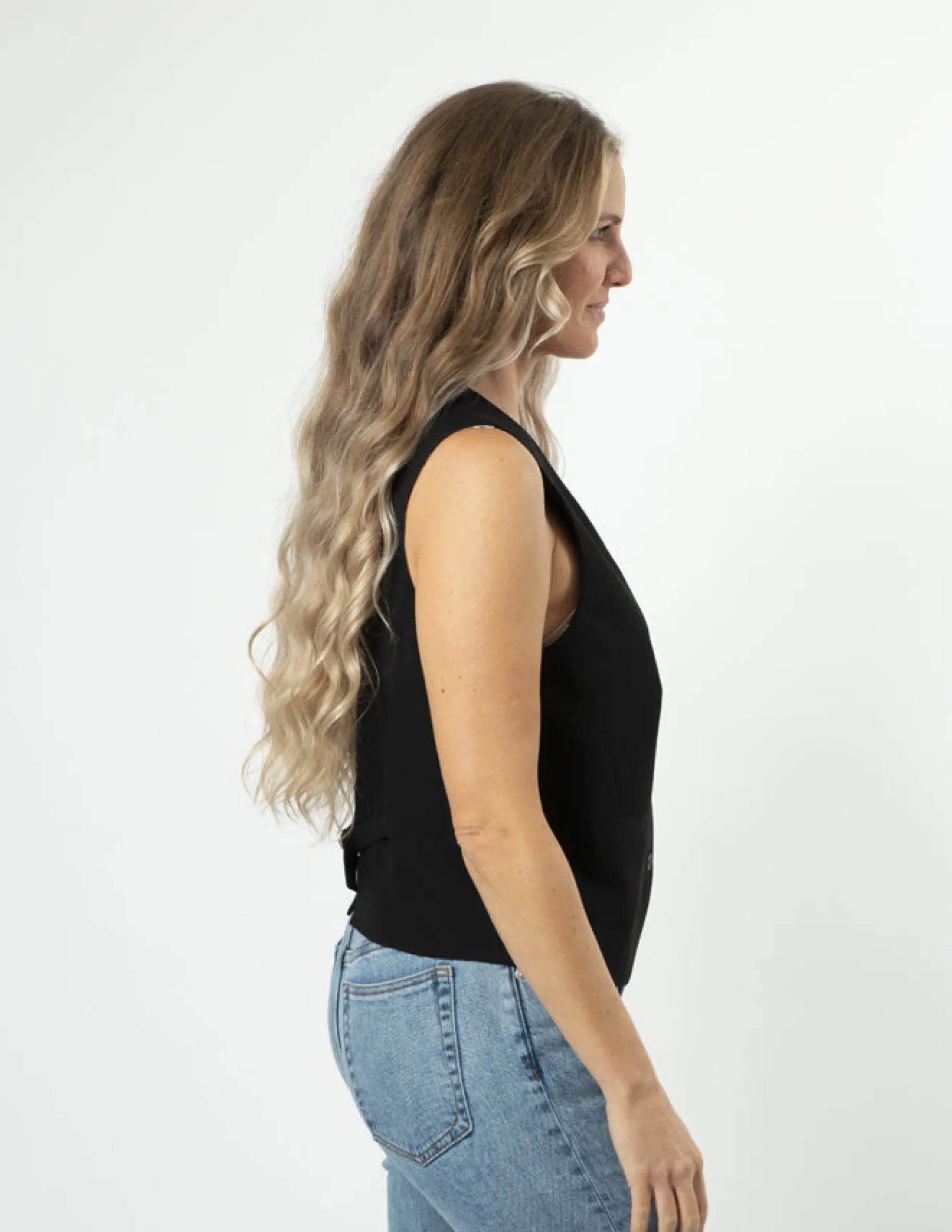 Cannes Waistcoat - Black