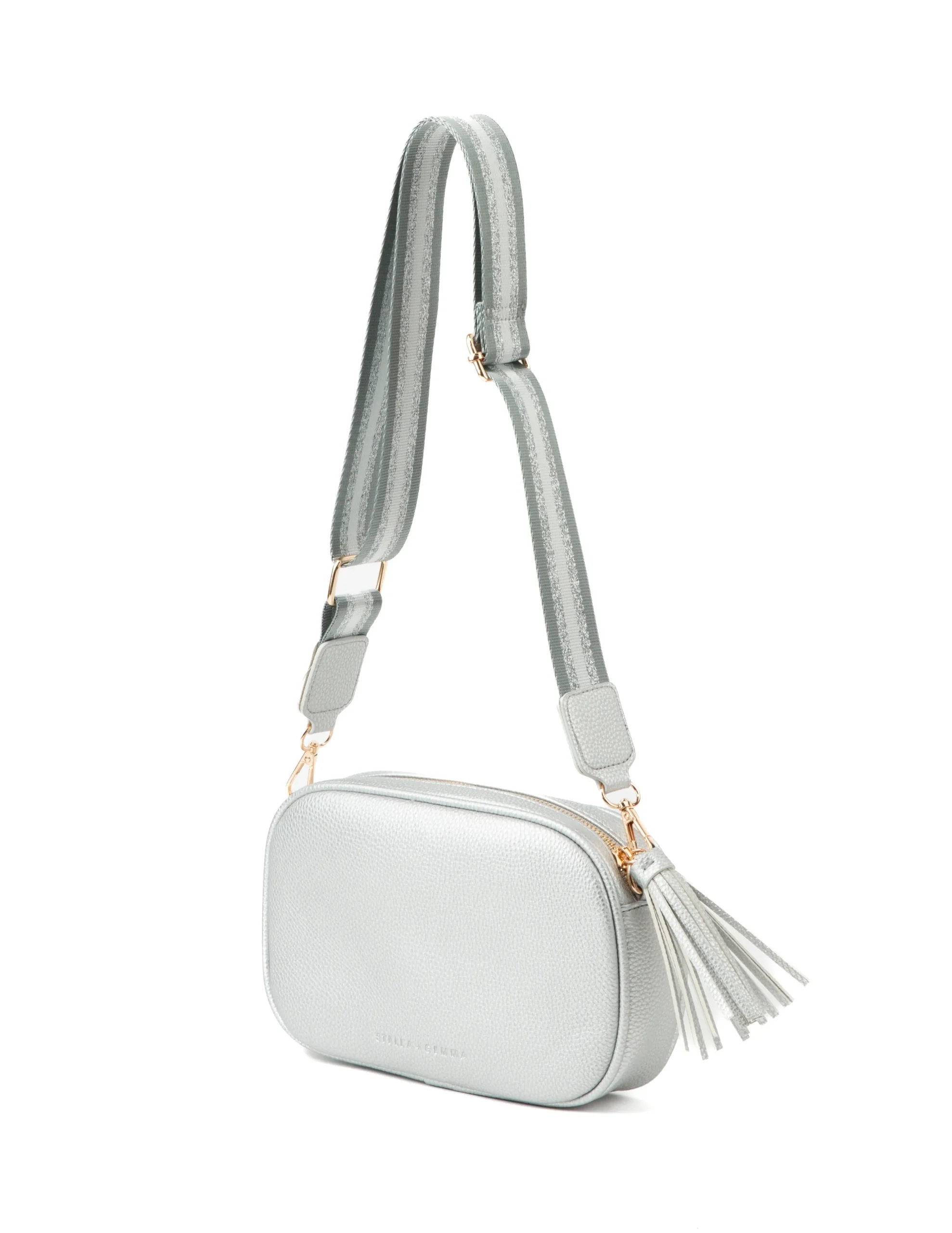 Carla Camera Bag - Silver