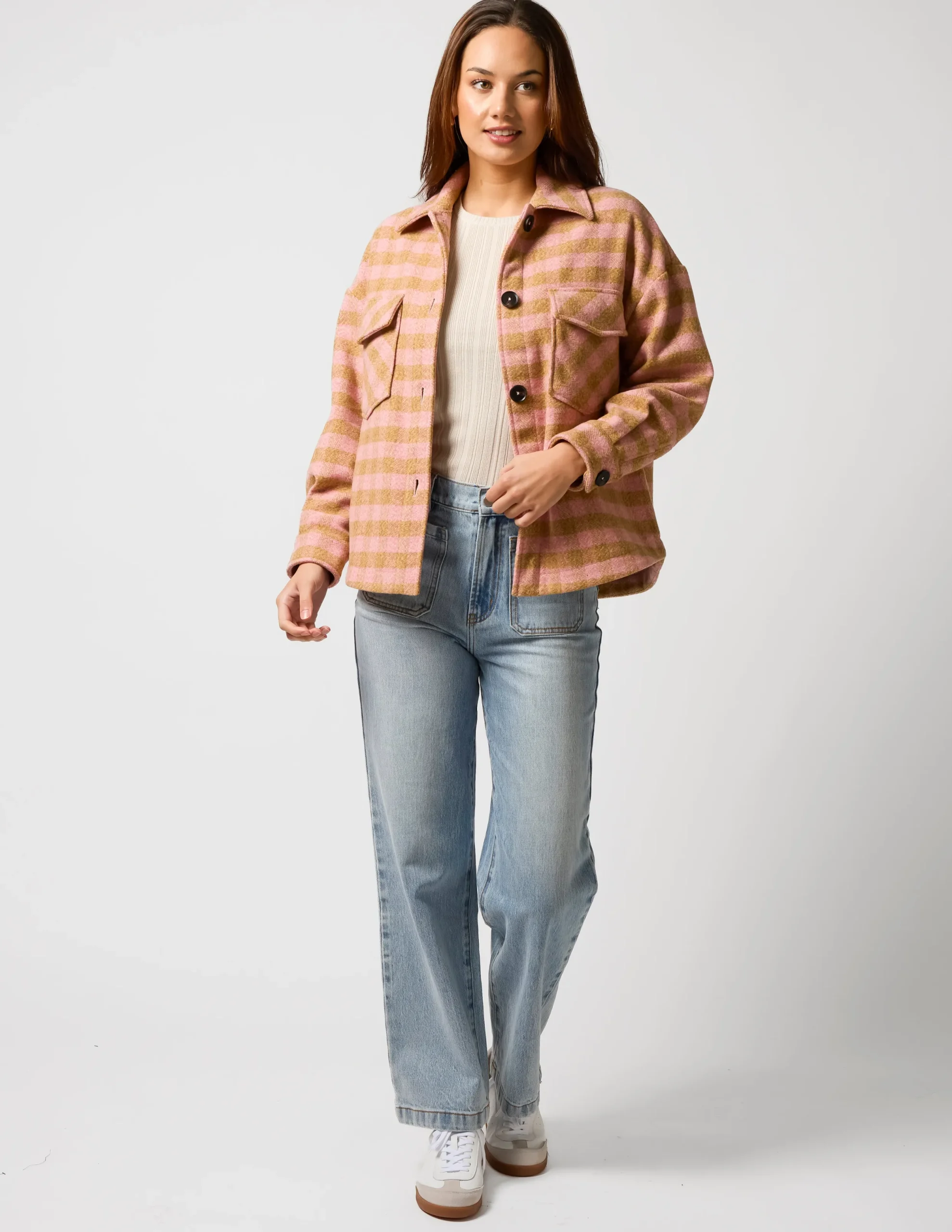 Carly Coat - Blooming Rose