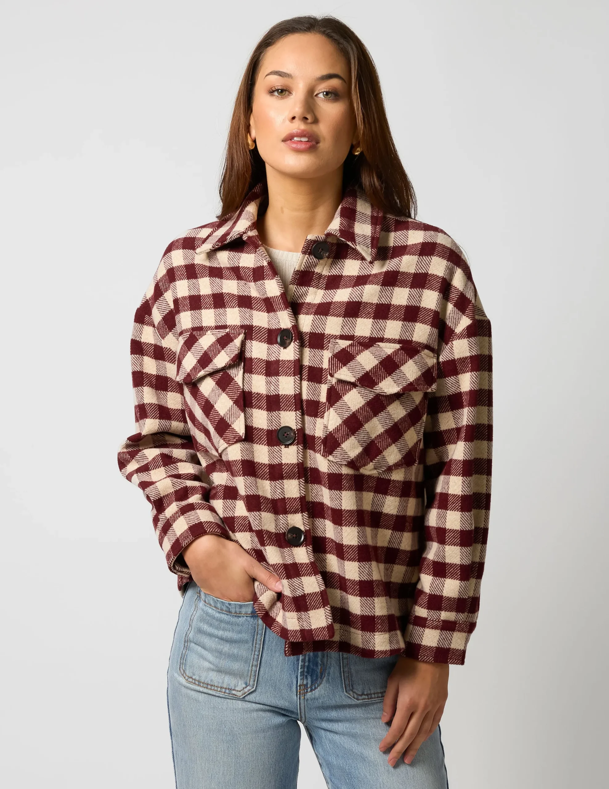 Carly Coat - Merlot