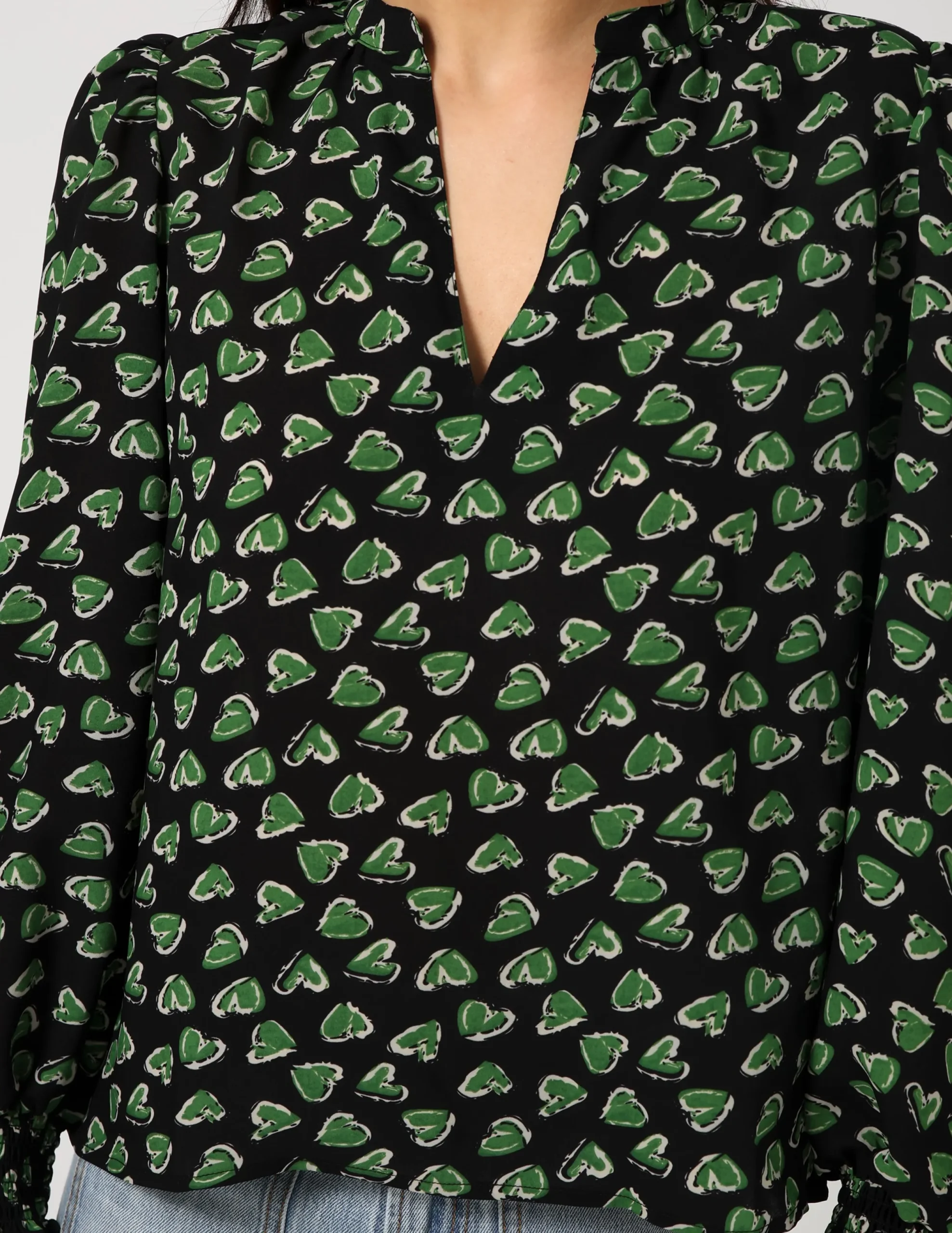 Cecily Top - Green with Envy