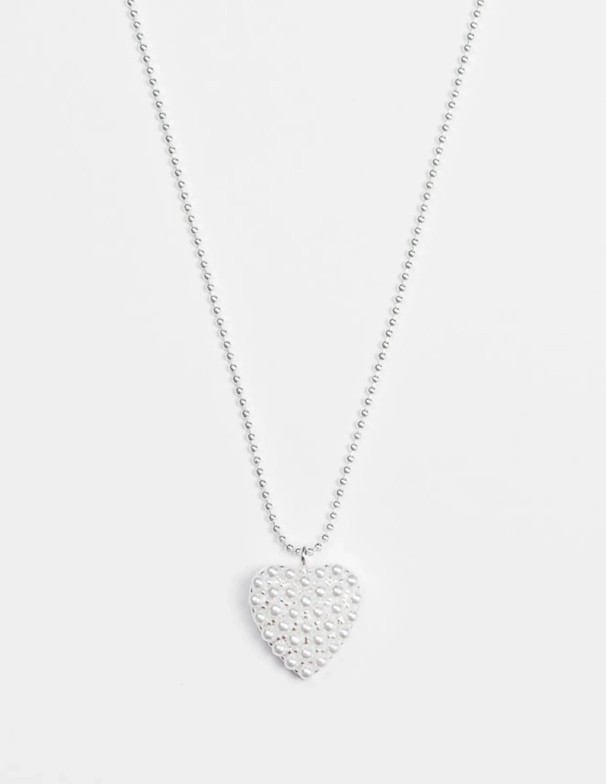 Chain with Heart Pearls Necklace