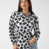 Charlotte Blouse - Navy Flowers