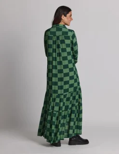 Chelsea Dress - Foliage Check