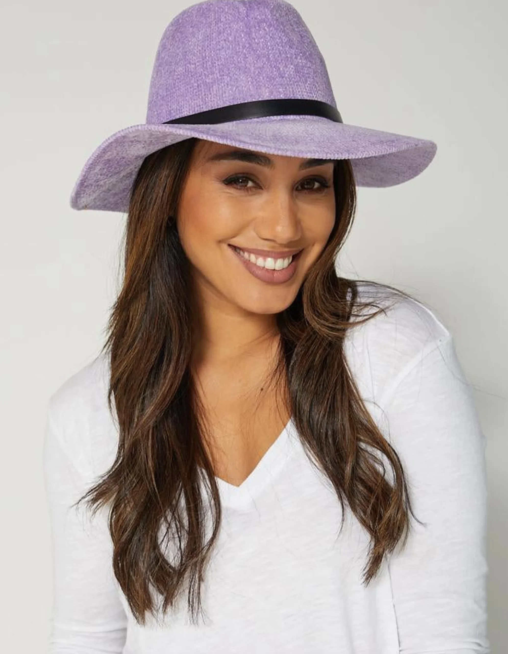 Chenille Hat - Lilac