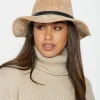 Chenille Hat - Natural with Latte