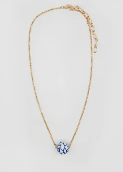 Chinese Ceramic Bead Ball Necklace