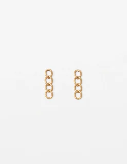 Chunky Gold Chain Earrings