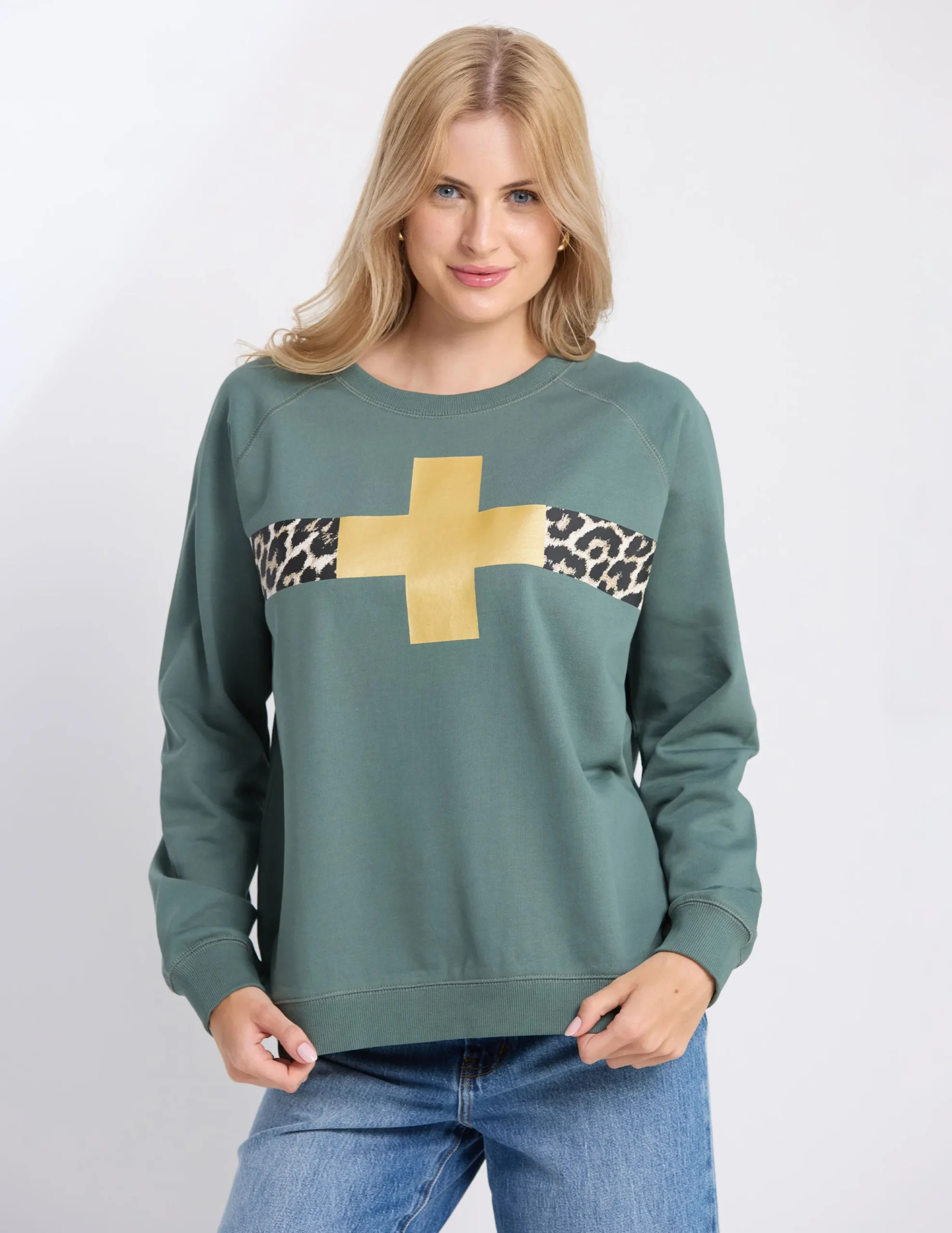 Classic Sweat Star Crossed - Moss