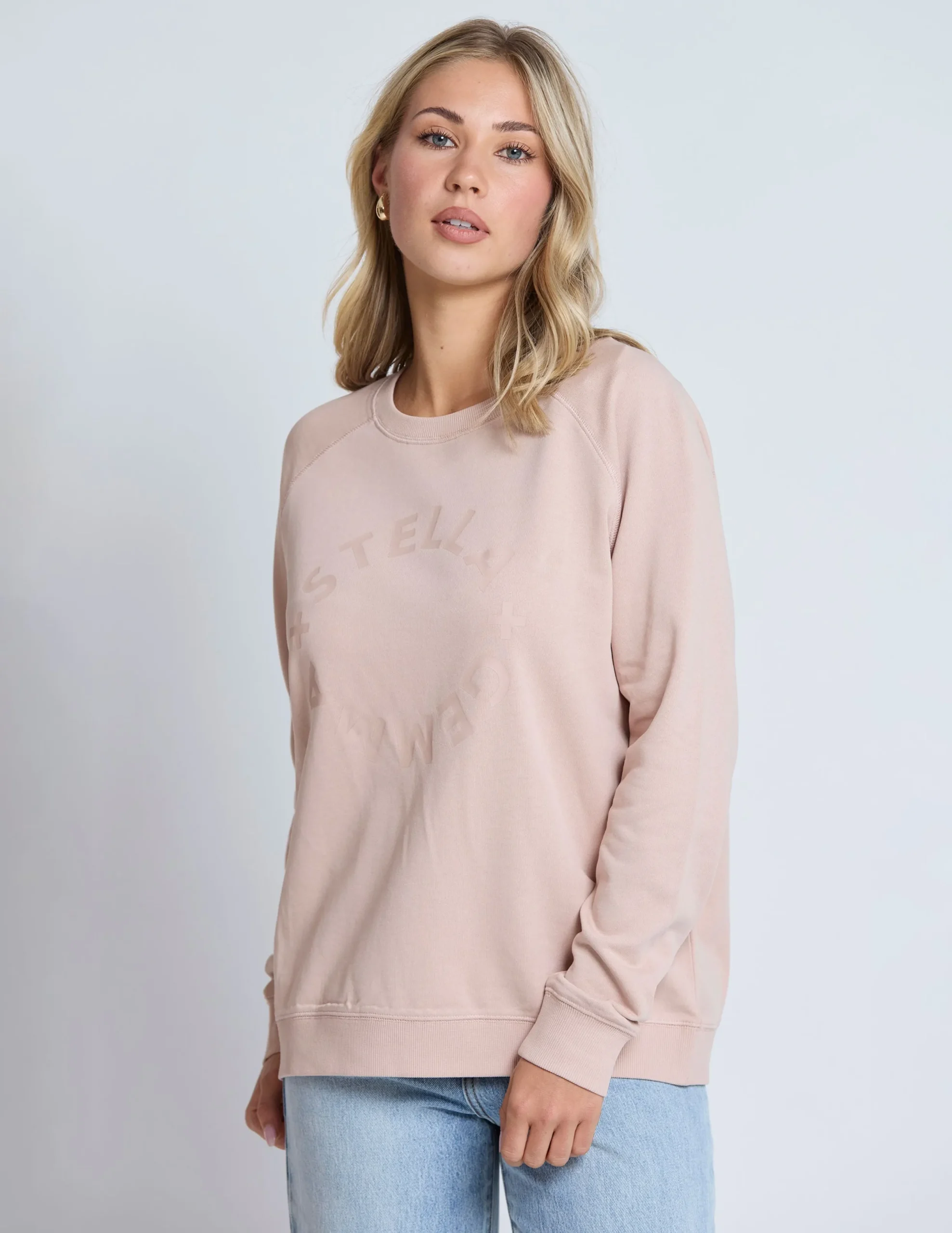 Classic Sweater - Antique Rose Round Logo