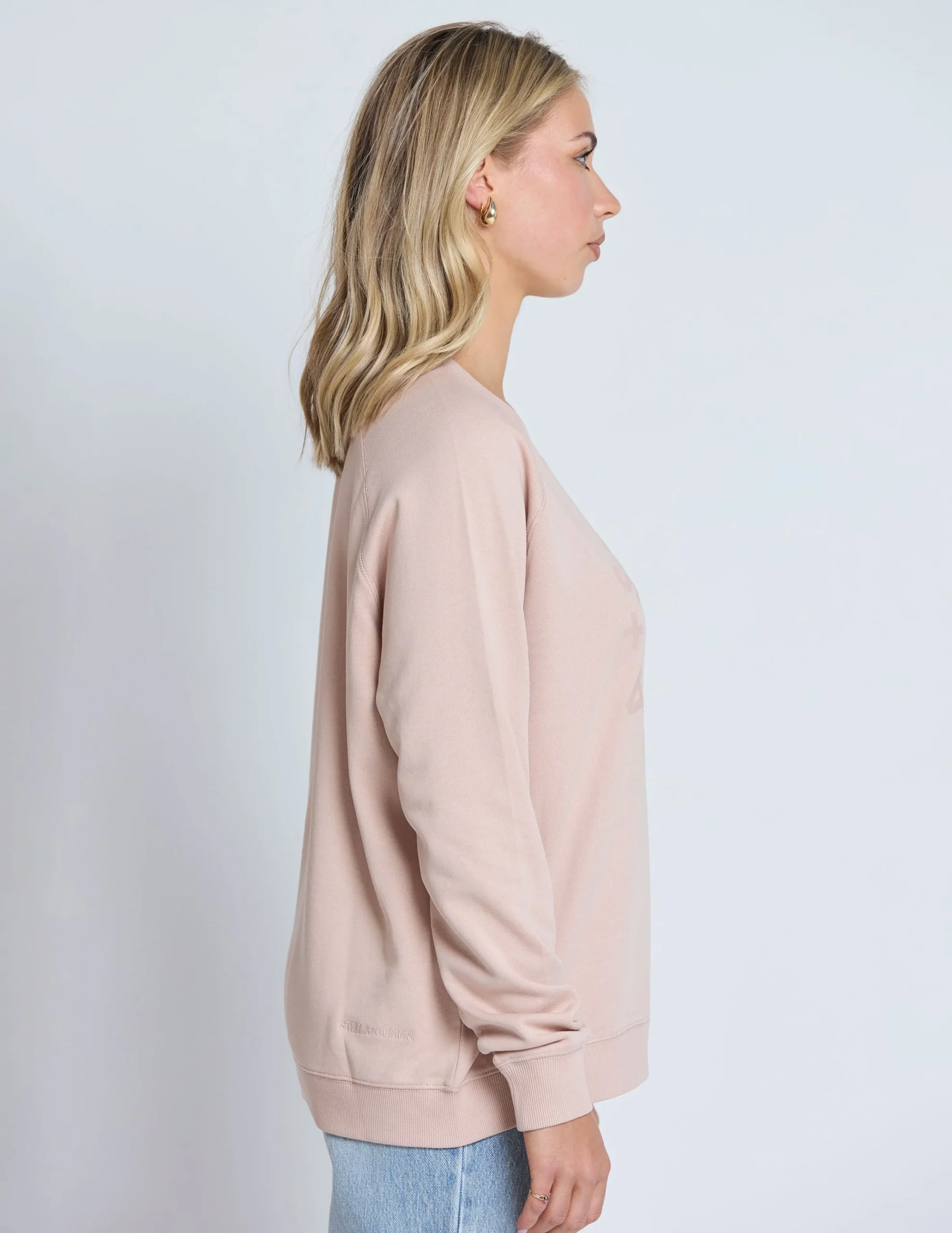 Classic Sweater - Antique Rose Round Logo