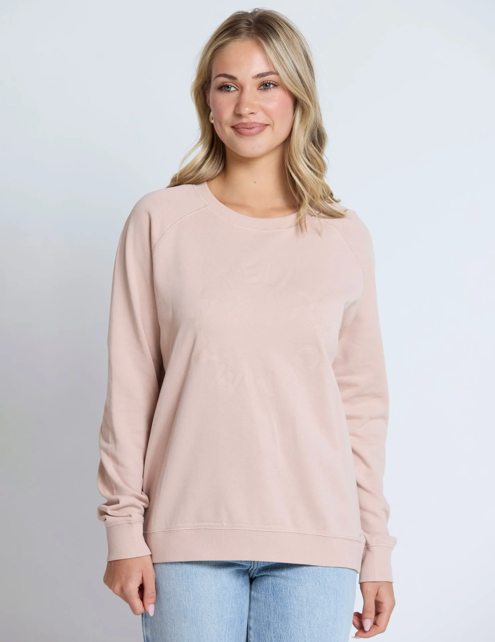 Classic Sweater - Antique Rose Round Logo