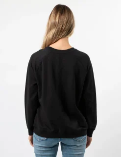 Classic Sweater - Black Neon Pink Star