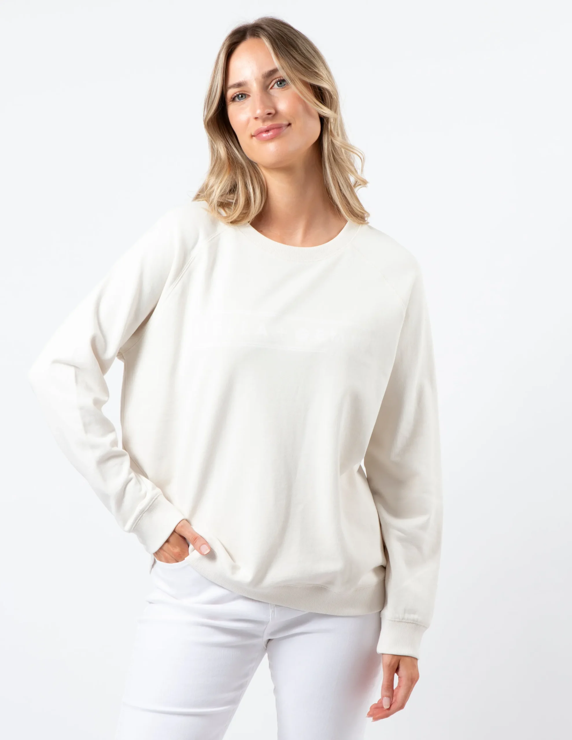 Classic Sweater - Cream S+G Logo