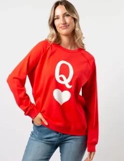 Classic Sweater - Flame with Queen of Hearts