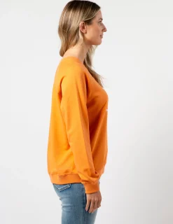 Classic Sweater - Mandarin with Candy Cross