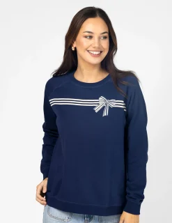 Classic Sweater - Navy Bow