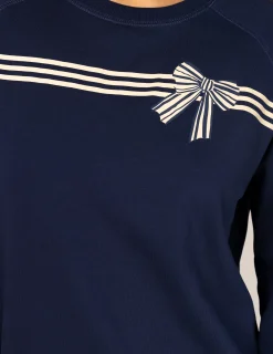 Classic Sweater - Navy Bow