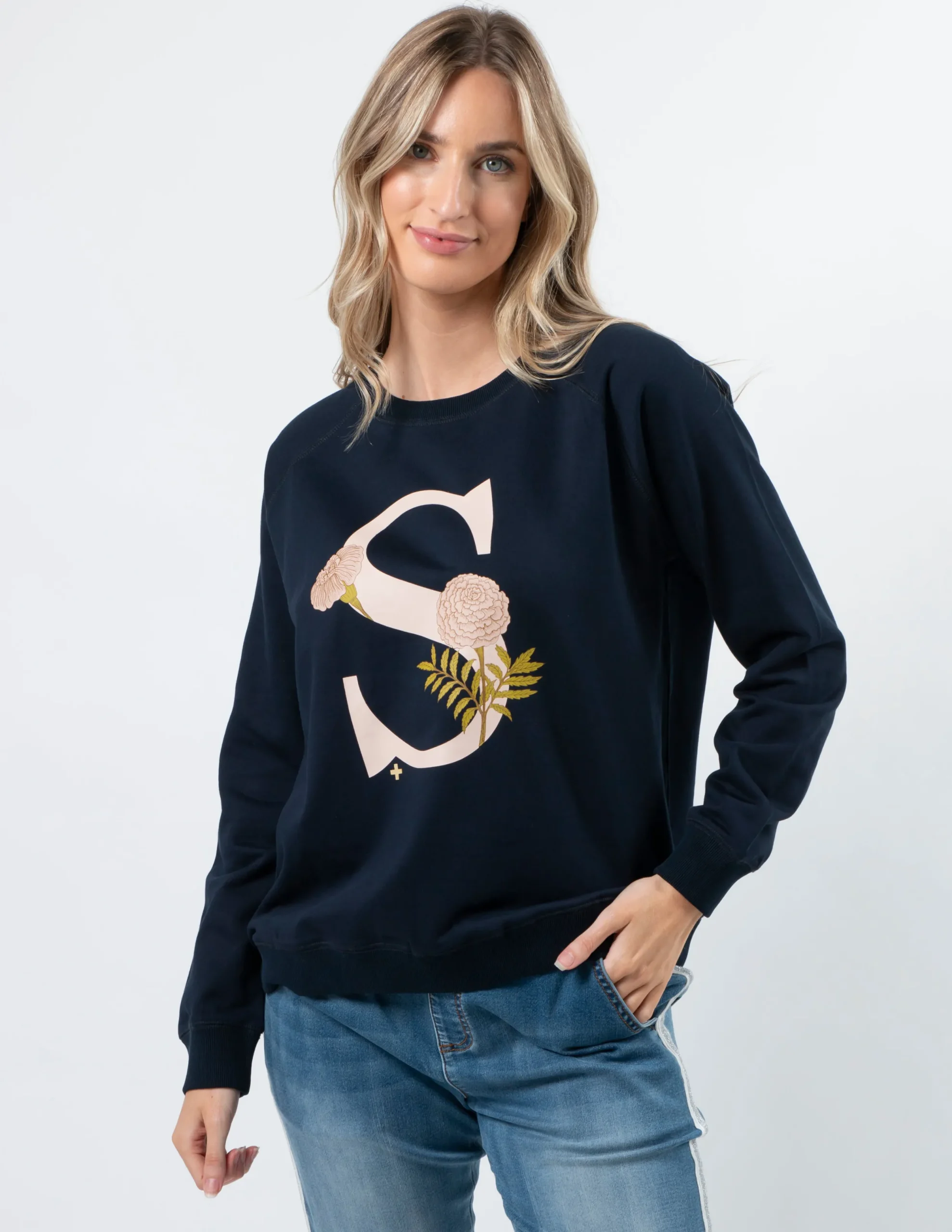 Classic Sweater - Navy Fiore