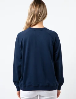 Classic Sweater - Navy with Blush Doily